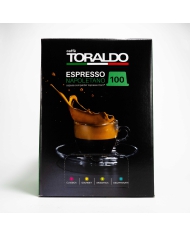 CAFFÈ TORALDO Espresso Napoletano Miscela Decaffeinata Compatibile Con Espresso Point 100 Capsule  Caffè Toraldo