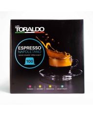 CAFFÈ TORALDO Espresso Napoletano Miscela Decaffeinata Compatibile Con Caffitaly System 100 Capsule  Caffè Toraldo