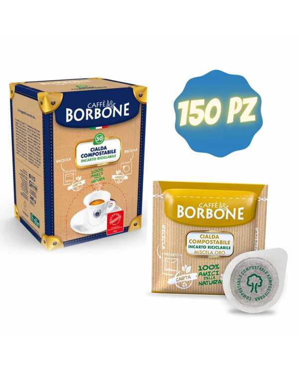 CAFFÈ BORBONE Cialda Compostabile Miscela Oro 150 Cialde  Caffè Borbone