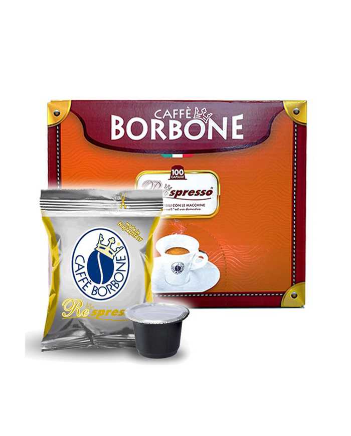 CAFFÈ BORBONE Re Espresso Miscela Oro Compatibile Con Nespresso 100 Capsule  Caffè Borbone