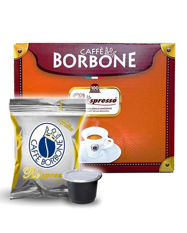 CAFFÈ BORBONE Re Espresso Miscela Oro Compatibile Con Nespresso 100 Capsule  Caffè Borbone