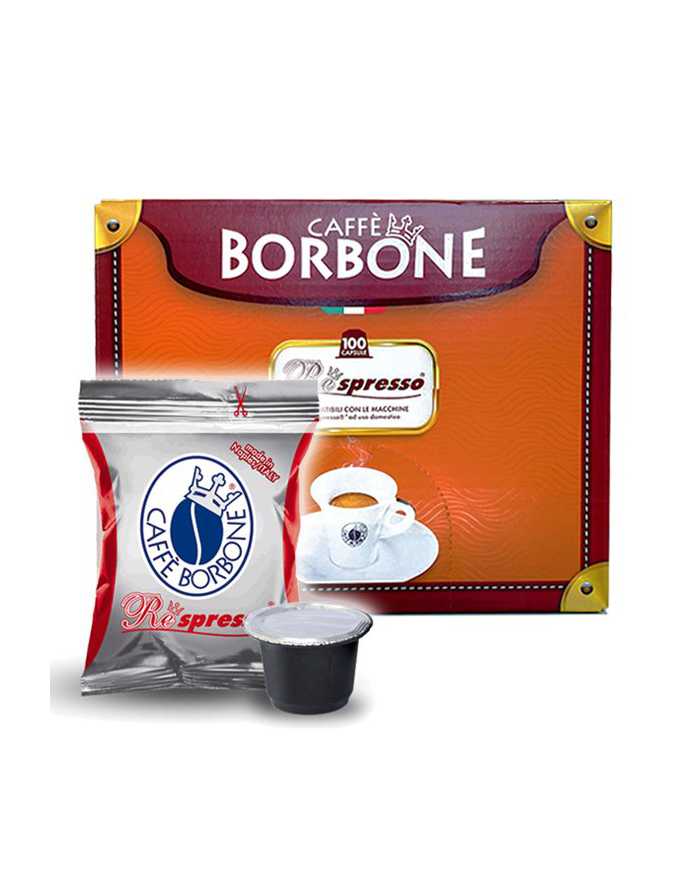 CAFFÈ BORBONE Re Espresso Miscela Rossa Compatibile Con Nespresso 100 Capsule  Caffè Borbone