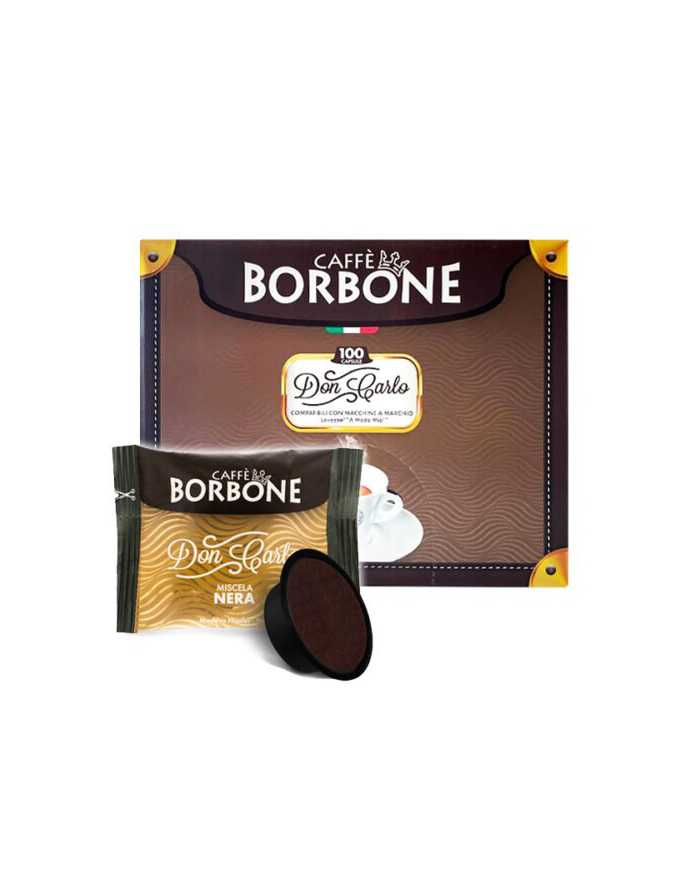 CAFFÈ BORBONE Don Carlo Miscela Nera Compatibile Con Lavazza E A Modo Mio 100 Capsule  Caffè Borbone