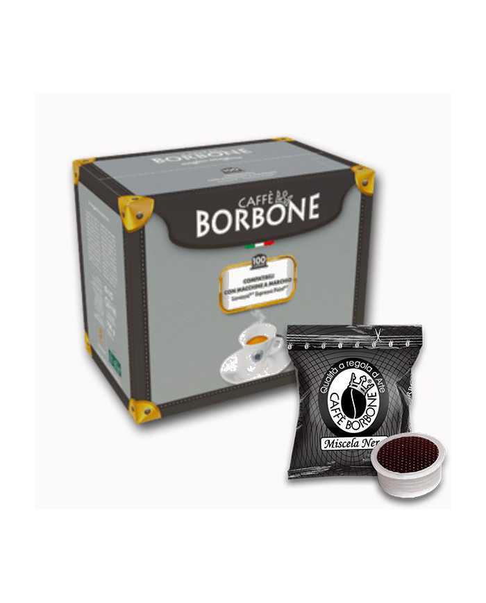 Miscela Nera Caffè Borbone - 50 Capsule Compatibili Lavazza Espresso Point