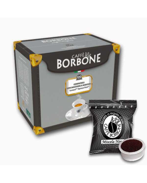CAFFÈ BORBONE Miscela Nera Compatibile Con Lavazza E Espresso Point 100 Capsule  Caffè Borbone