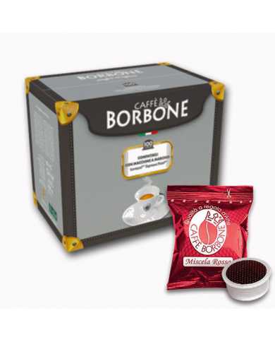 CAFFÈ BORBONE Miscela Rossa Compatibile Con Lavazza E Espresso Point 100 Capsule  Caffè Borbone