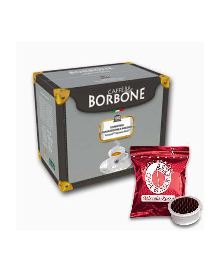 CAFFÈ BORBONE Miscela Rossa Compatibile Con Lavazza E Espresso Point 100 Capsule  Caffè Borbone
