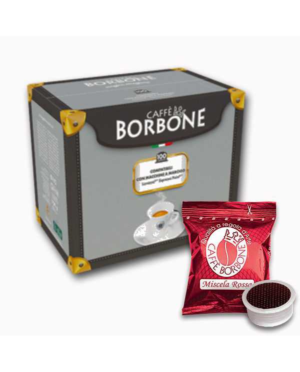 CAFFÈ BORBONE Miscela Rossa Compatibile Con Lavazza E Espresso Point 100 Capsule  Caffè Borbone