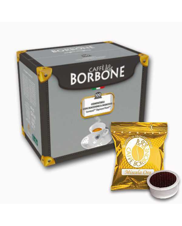 CAFFÈ BORBONE Miscela Oro Compatibile Con Lavazza E Espresso Point 100 Capsule  Caffè Borbone