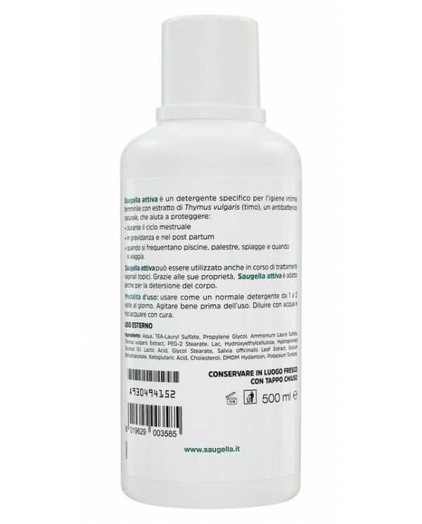 SAUGELLA Attiva Ph 3,5 Detergente Intimo 500 ml 930494152 Saugella