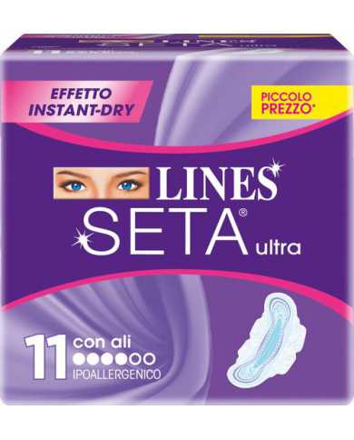LINES Seta Ultra Assorbente Con Ali 11 Pezzi  Lines