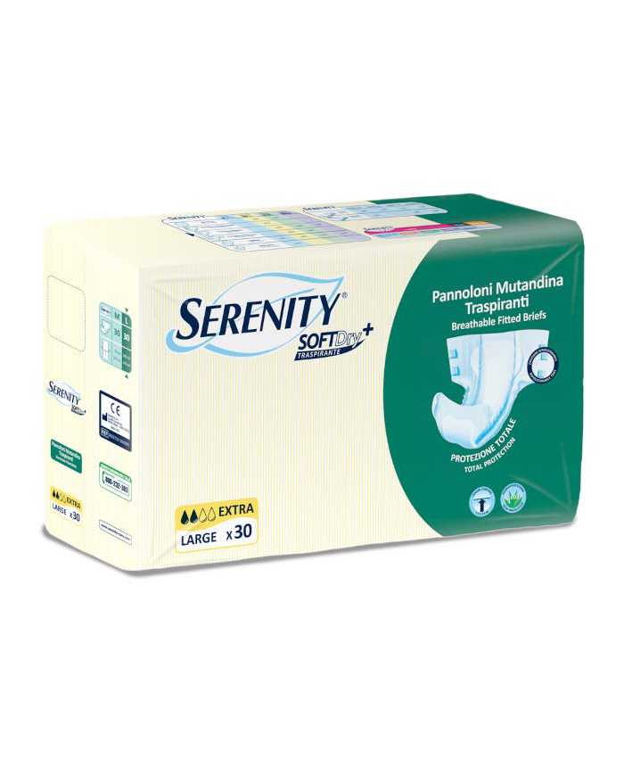 SERENITY Soft Dry Pannoloni Mutandina Extra L 30 Pezzi  serenity