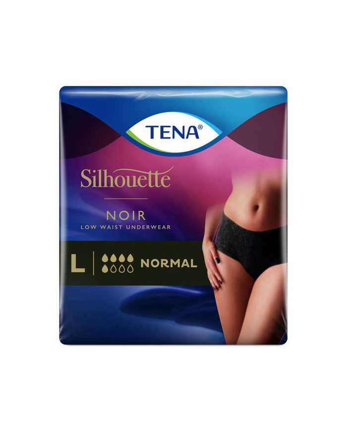 TENA Silhouette Noir Mutandine Assorbenti A Vita Alta Plus L 8 Pezzi  Tena