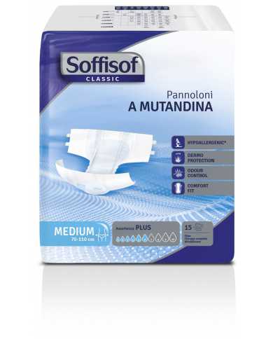 SOFFISOF Classic Pannoloni A Mutandina Plus M 15 Pezzi  Soffisof