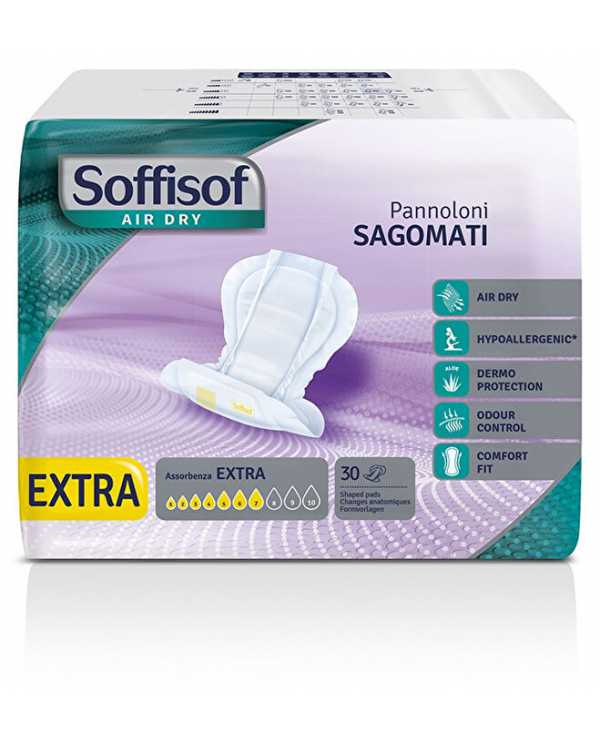 SOFFISOF Air Dry Pannoloni Sagomati Extra 30 Pezzi  Soffisof