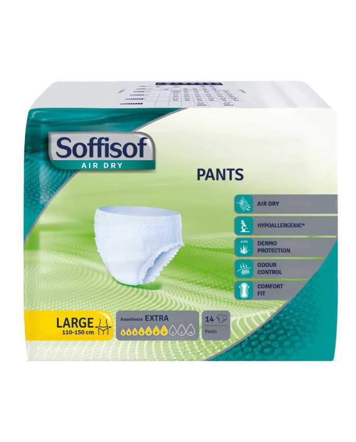 SOFFISOF Air Dry Pants Extra L 14 Pezzi  Soffisof