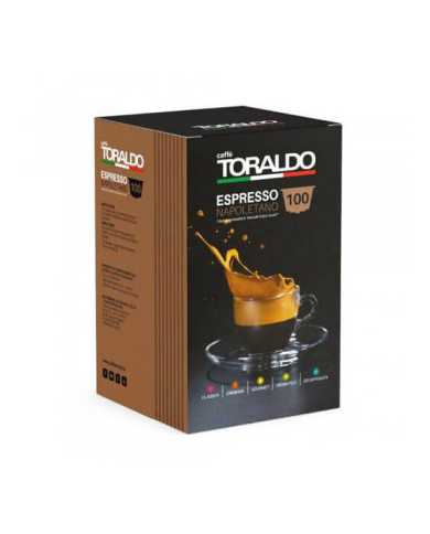 CAFFÈ TORALDO Espresso Napoletano Miscela Gourmet Compatibile Con Nescafé Dolce Gusto 100 Capsule  Caffè Toraldo