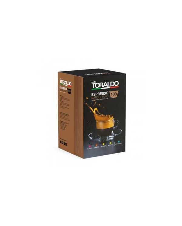 CAFFÈ TORALDO Espresso Napoletano Miscela Gourmet Compatibile Con Nescafé Dolce Gusto 100 Capsule  Caffè Toraldo