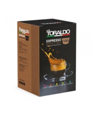 CAFFÈ TORALDO Espresso Napoletano Miscela Gourmet Compatibile Con Nescafé Dolce Gusto 100 Capsule  Caffè Toraldo
