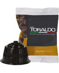 CAFFÈ TORALDO Espresso Napoletano Miscela Gourmet Compatibile Con Nescafé Dolce Gusto 100 Capsule  Caffè Toraldo