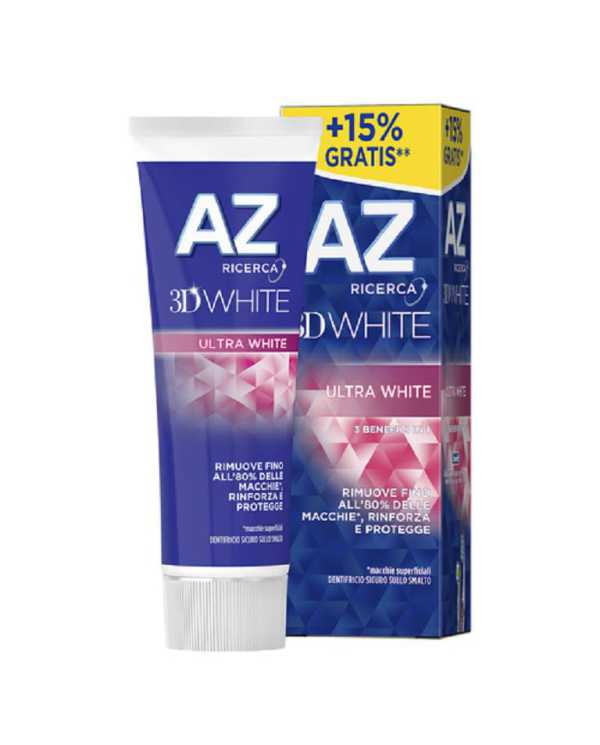 AZ 3D WHITE Ultra White Dentifricio Sbiancante 75 ml 975429073 AZ