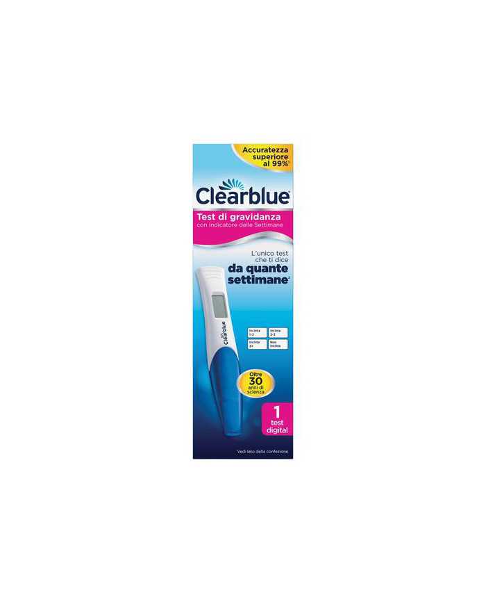 CLEARBLUE Test Indicatore delle Settimane 1 Pezzo 913228096 Clearblu