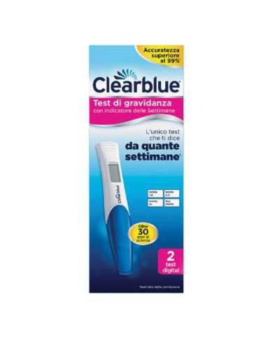 CLEARBLUE Test Indicatore Settimane 2 Pezzi 913228096 Clearblu