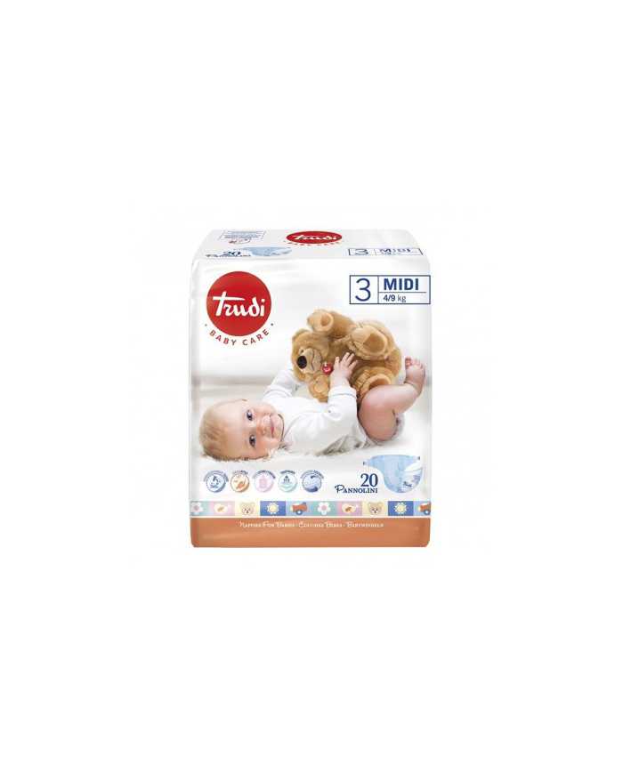 TRUDI Baby Care Pannolini Bambini Midi 4/9kg 20 Pezzi 982463212 Trudi