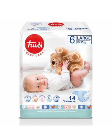 TRUDI Baby Care Pannolini Extra Large 15/30kg 14 Pezzi 982463248 Trudi