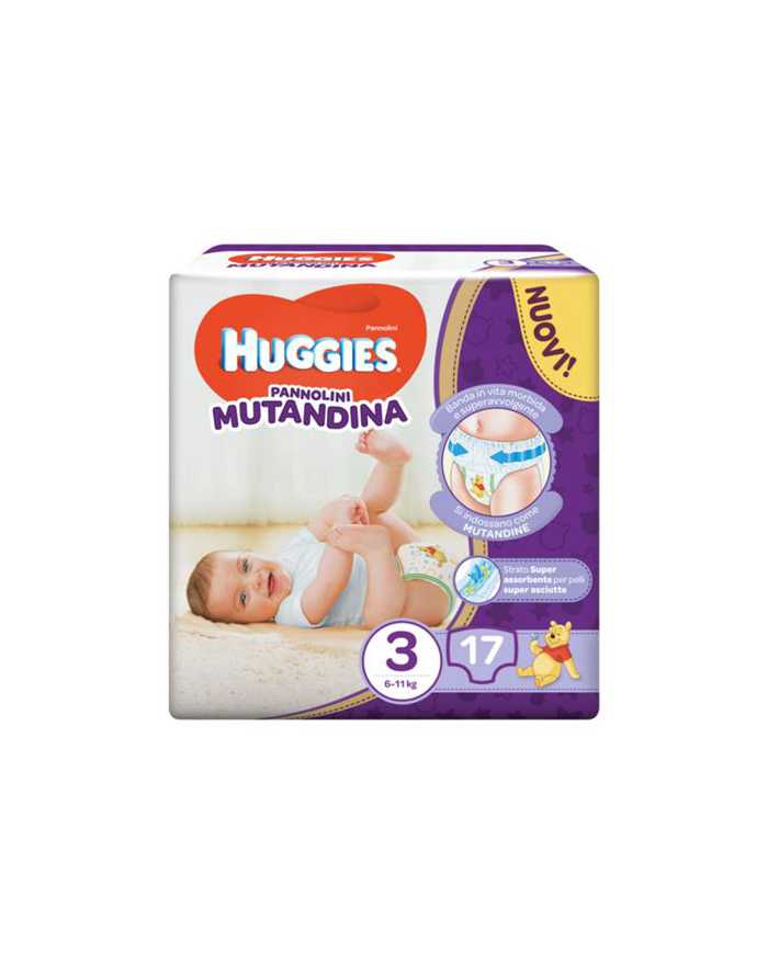 HUGGIES Mutandina Taglia 3 6/11kg 17 Pezzi 5029053564326 Huggies