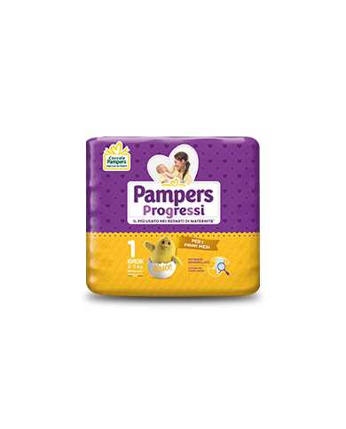 PAMPERS Progressi Taglia 1 2/5kg 28 Pezzi 901560351 Pampers