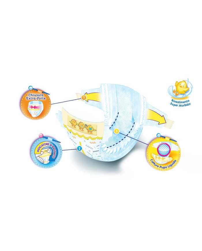 PAMPERS Progressi Taglia 1 2/5kg 28 Pezzi