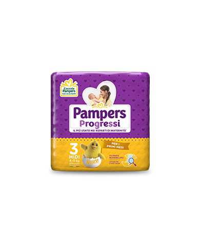 PAMPERS Progressi Taglia 3 4/9kg 27 Pezzi 930854688 Pampers