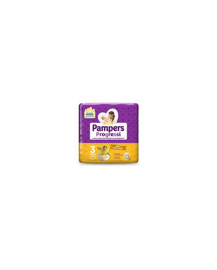 PAMPERS Progressi Taglia 3 4/9kg 27 Pezzi