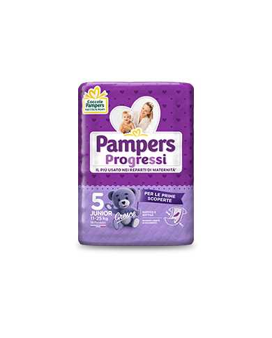 PAMPERS Progressi Taglia 5 12/18kg 19 Pezzi 975026473 Pampers