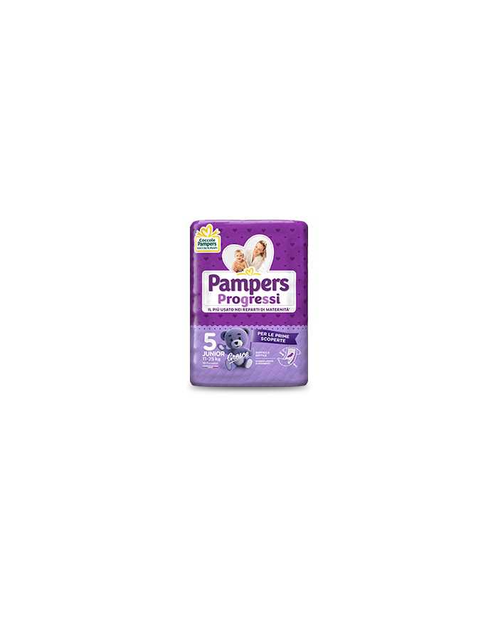 PAMPERS Progressi Taglia 5 12/18kg 19 Pezzi