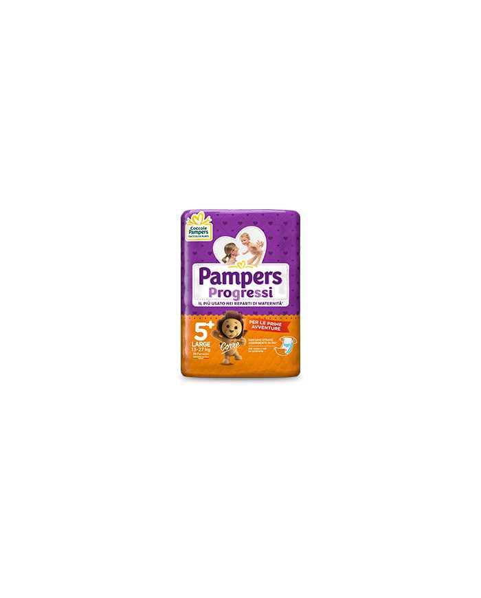 PAMPERS Progressi Taglia 5+ 13/27 kg 19 Pezzi 979797471 Pampers