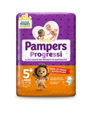 PAMPERS Progressi Taglia 5+ 13/27 kg 19 Pezzi 979797471 Pampers