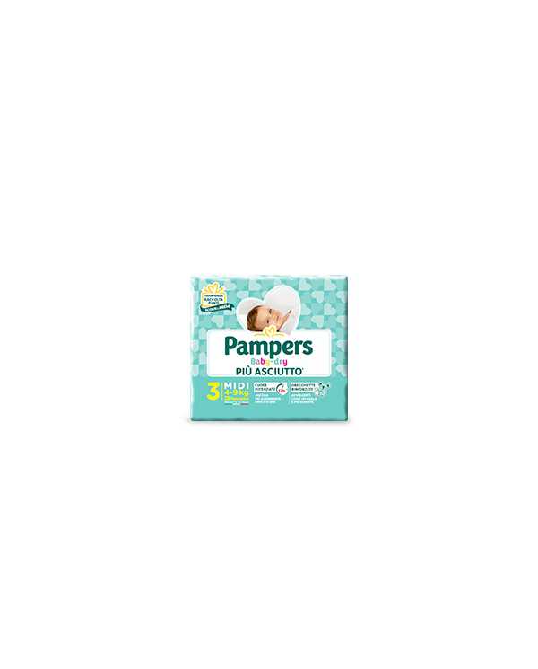 PAMPERS Baby Dry Taglia 3 4/9 Kg 20 Pannolini 927135638 Pampers