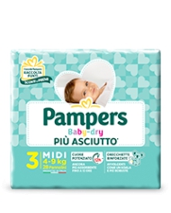 PAMPERS Baby Dry Taglia 3 4/9 Kg 20 Pannolini 927135638 Pampers