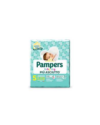 PAMPERS Baby Dry Taglia 5 11/25 Kg 17 Pannolini 925944694 Pampers