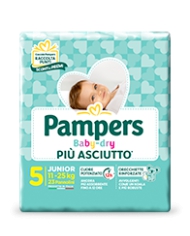 PAMPERS Baby Dry Taglia 5 11/25 Kg 17 Pannolini 925944694 Pampers