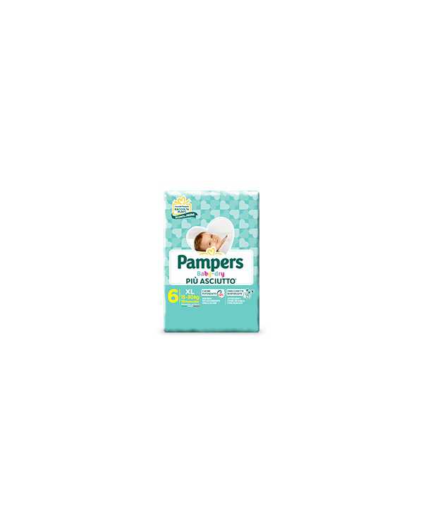 PAMPERS Baby Dry Taglia 6 15/30 Kg 14 Pannolini 976402863 Pampers