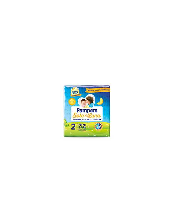 PAMPERS Sole&Luna Taglia 2 3/6kg 21 Pezzi 925891259 Pampers