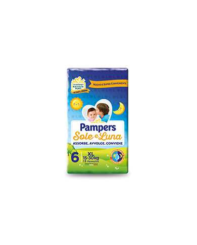 PAMPERS Sole&Luna Taglia 6 15/30kg 15 Pezzi 976401024 Pampers