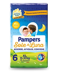 PAMPERS Sole&Luna Taglia 6 15/30kg 15 Pezzi 976401024 Pampers