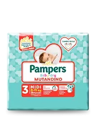 PAMPERS Mutandino Baby-Dry Taglia 3 6/11 kg 19 Pezzi 975026333 Pampers