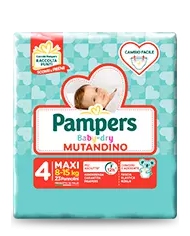 PAMPERS Mutandino Baby-Dry Taglia 4 8/15 kg 16 Pezzi 975026345 Pampers