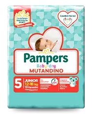 PAMPERS Mutandino Baby-Dry Taglia 5 12/18kg 14 Pezzi 978260584 Pampers