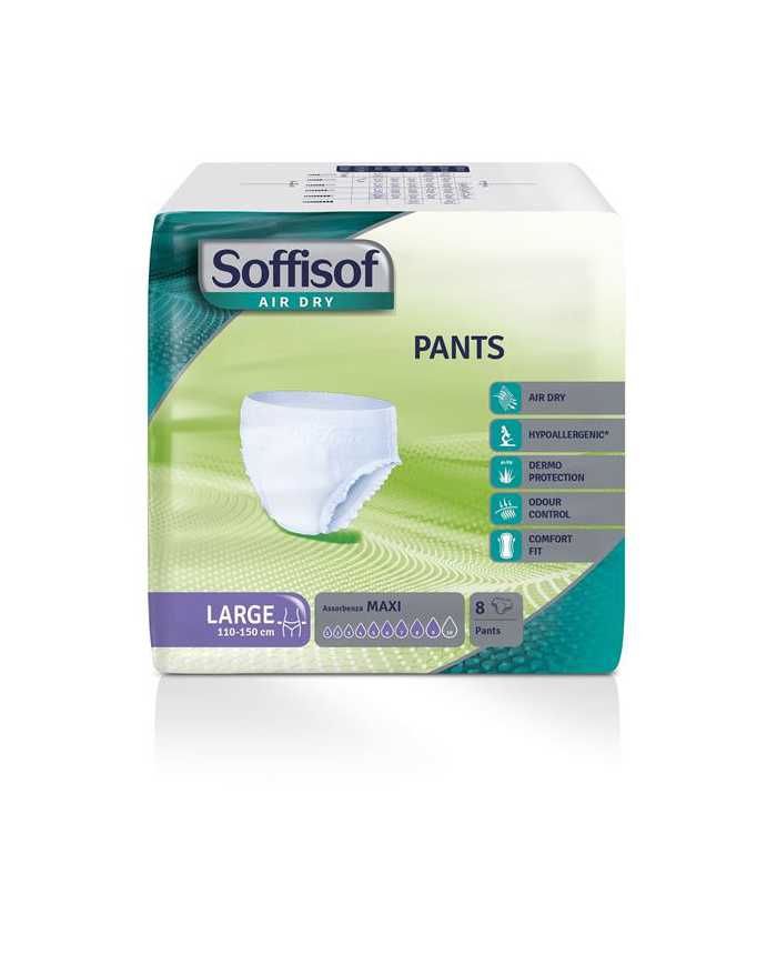 SOFFISOF Air Dry Pants Maxi Large 8 Pezzi 977610474 Soffisof